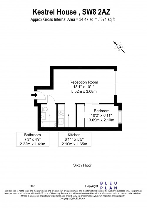 Floorplan for Vauxhall , SW8
