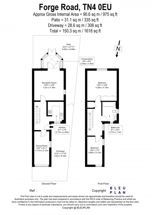 Floorplan for Tunbridge Wells, TN4