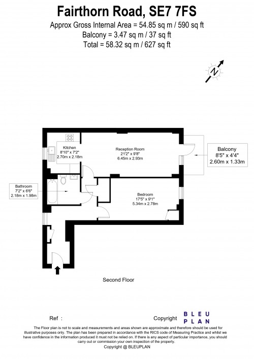 Floorplan for Charlton, SE7